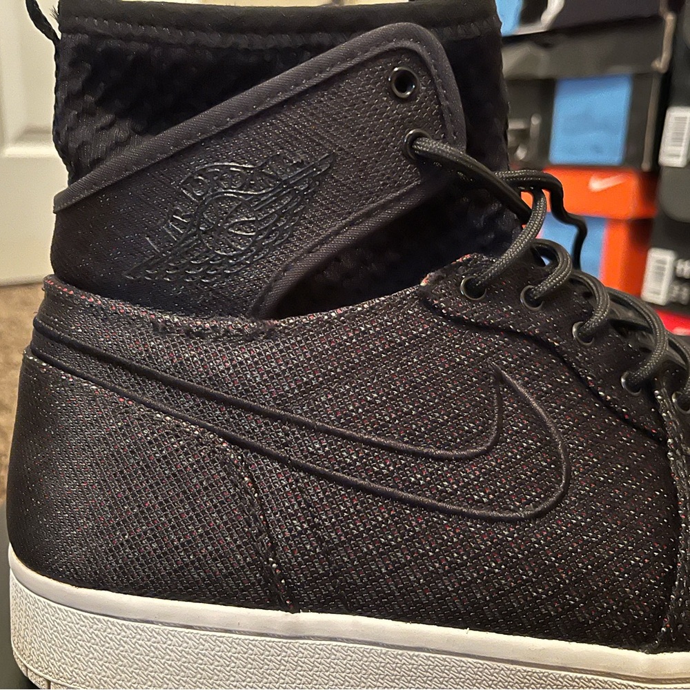Nike Air Jordan 1 Retro Ultra High “Black” Men's Black High-Top Sneakers
